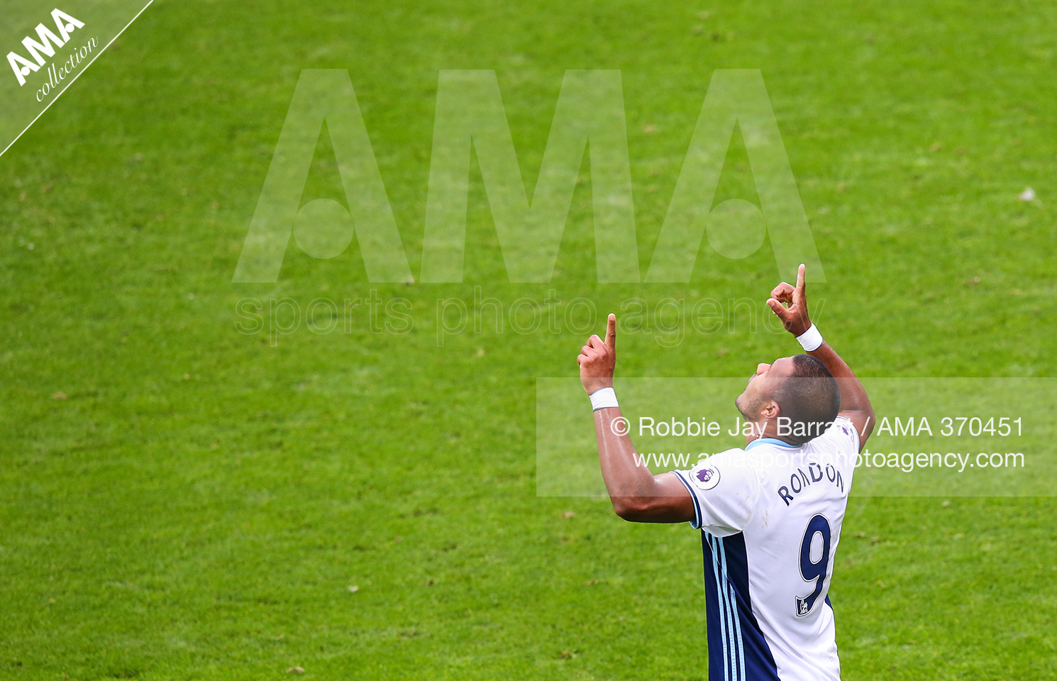 17 September 2016 - English Premier League - West Bromwich Albion v West Ham United - Jose Solomon Rondon of West Bromwich Albion celebrates after scoring a goal to make it 2-0 370451